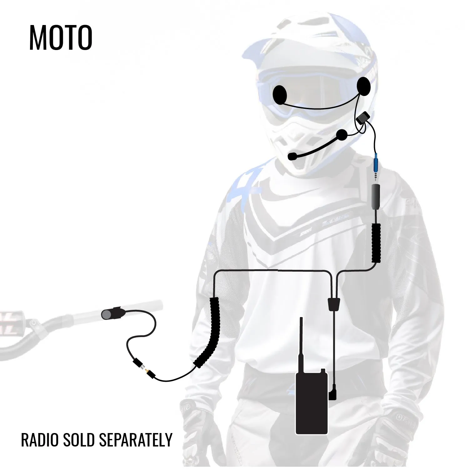 Communication Kit without Radio - Driver Only - Sport Cables - CLEARANCE