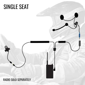 Communication Kit without Radio - Driver Only - Sport Cables - CLEARANCE