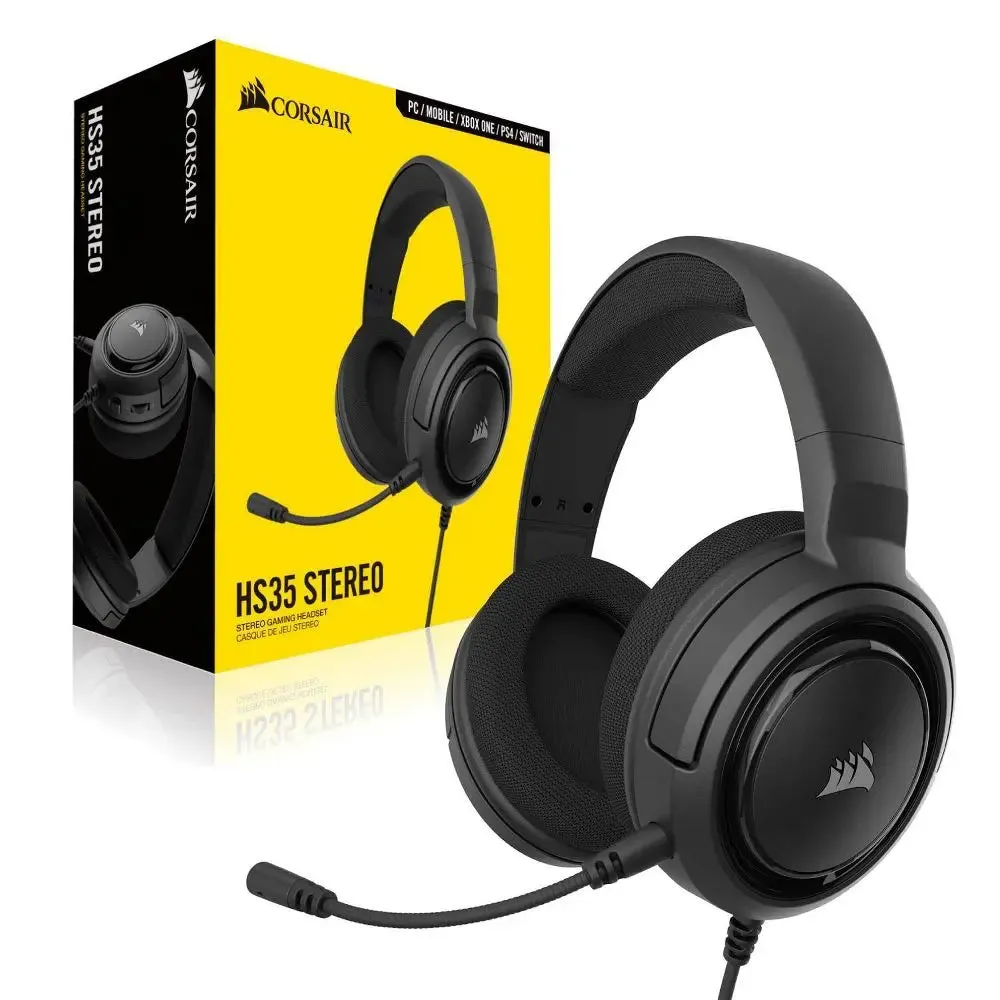 CORSAIR HS35 Stereo Wired Gaming Headset for Xbox One/PlayStation 4/Nintendo Switch/PC