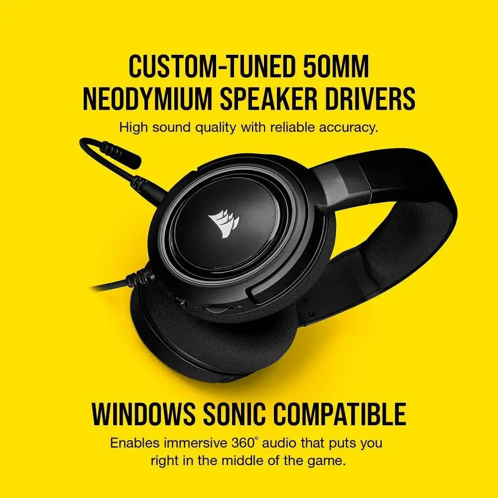 CORSAIR HS35 Stereo Wired Gaming Headset for Xbox One/PlayStation 4/Nintendo Switch/PC