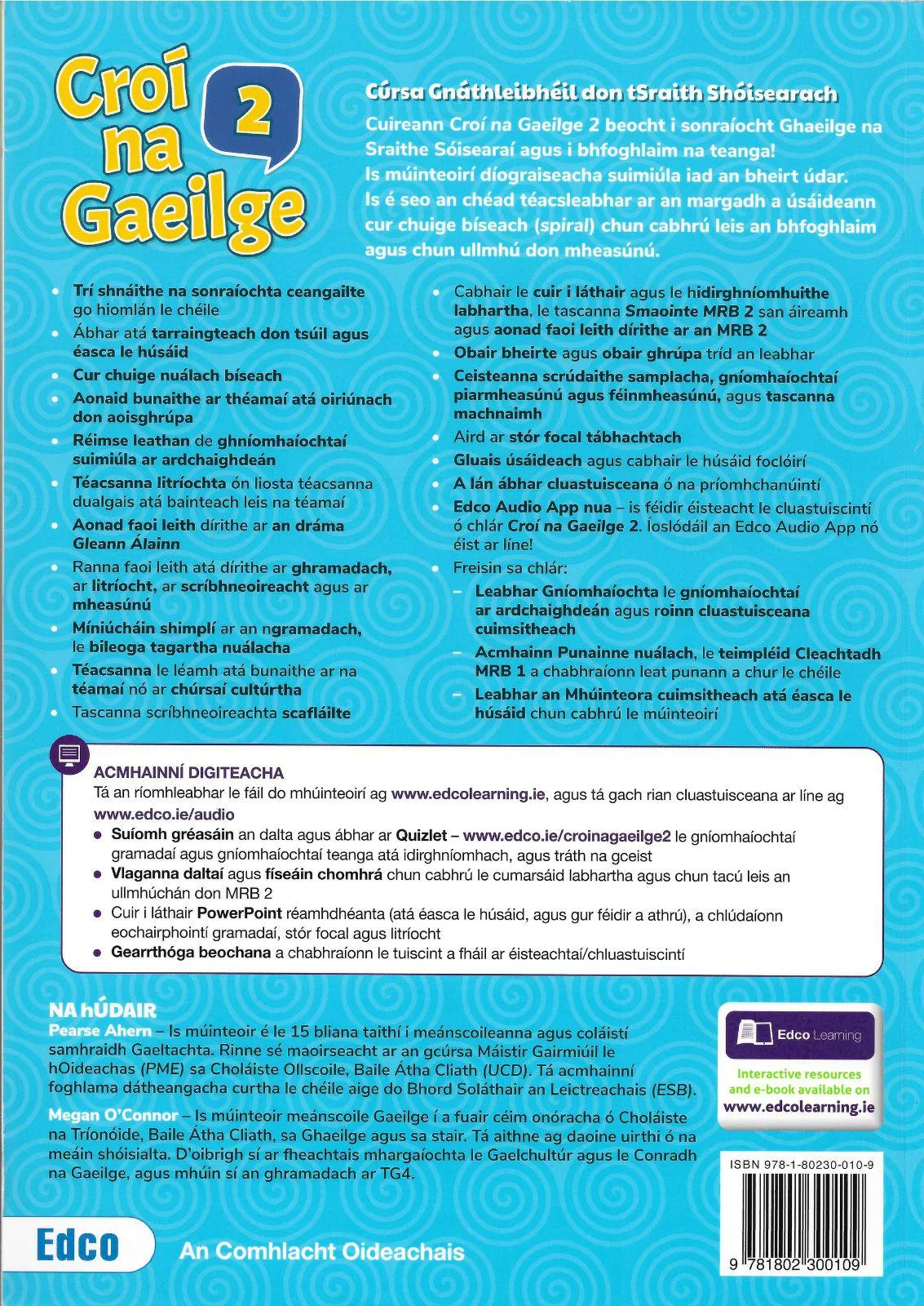 Croí na Gaeilge 2 - Textbook, Activity book and Portfolio Resource Book - Set