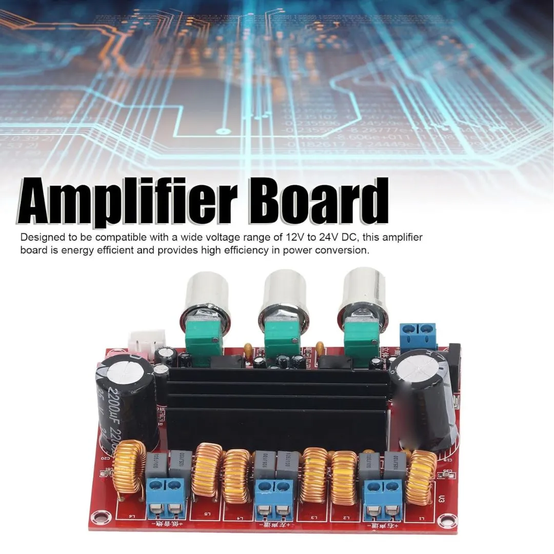 DC12-24V TPA3116D2 Amplifier Board 50WX2 100W 2.1 Channel Digital Power Amplifiers