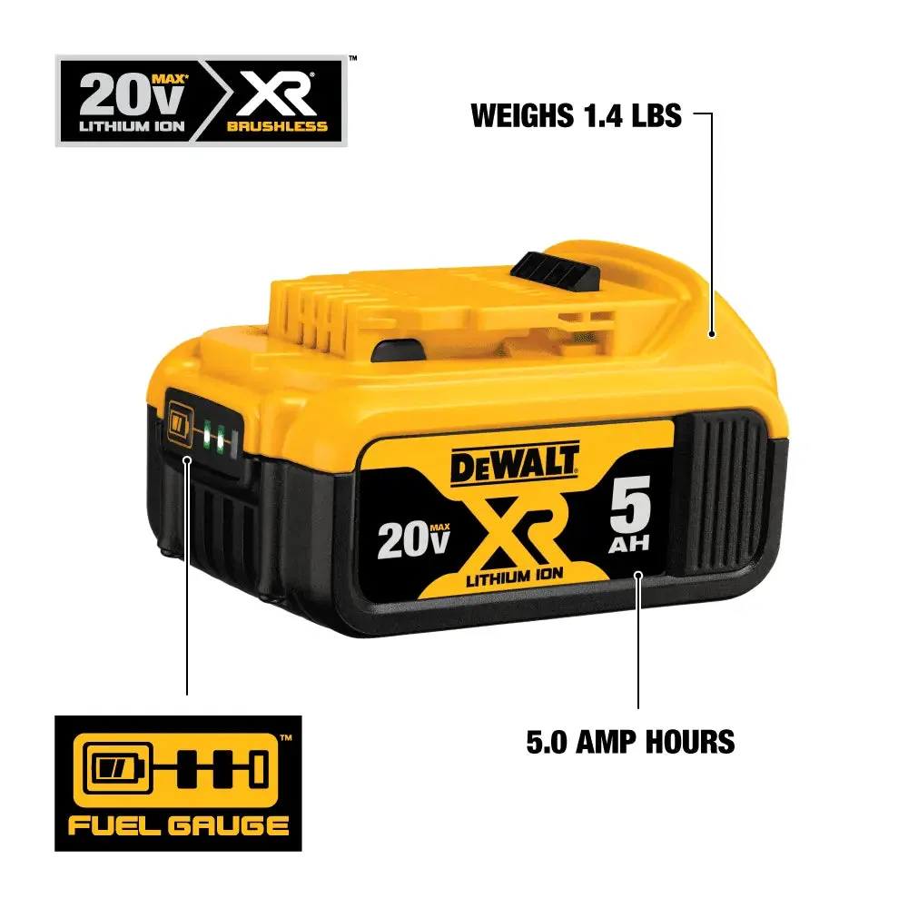 DeWalt 20V MAX* XR‚® Lithium-Ion 5.0Ah Battery