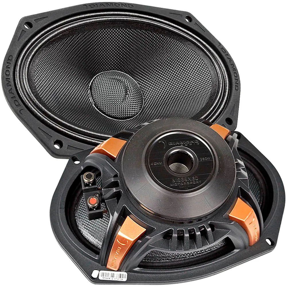 Diamond Audio 6 x 9" Neodymium Midrange Speakers 700W Max 4 Ohm MS69NEO Pair