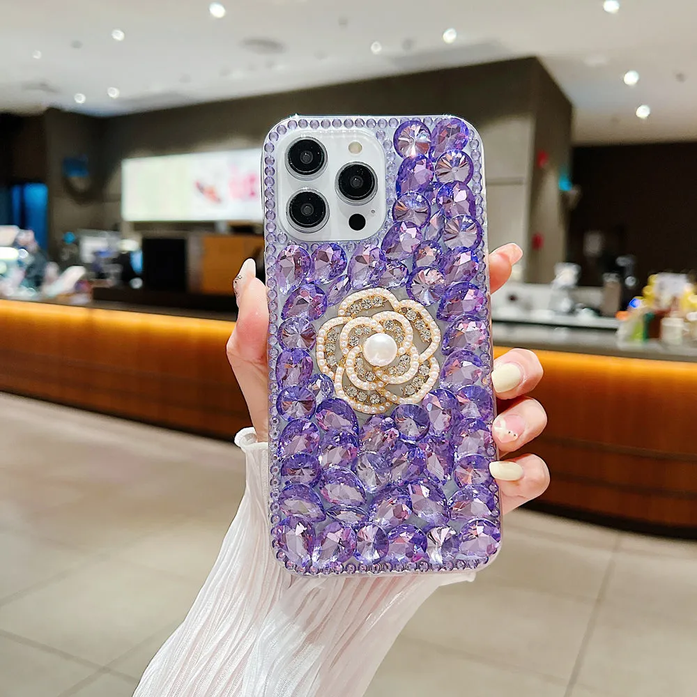 Diamond Flower TPU (Soft) | PC (Hard) Case - Samsung S22 Ultra