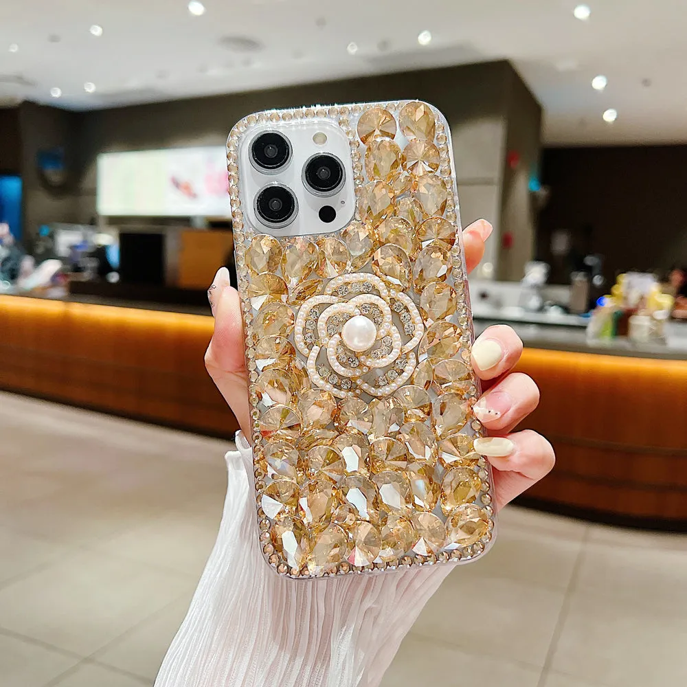 Diamond Flower TPU (Soft) | PC (Hard) Case - Samsung S22 Ultra