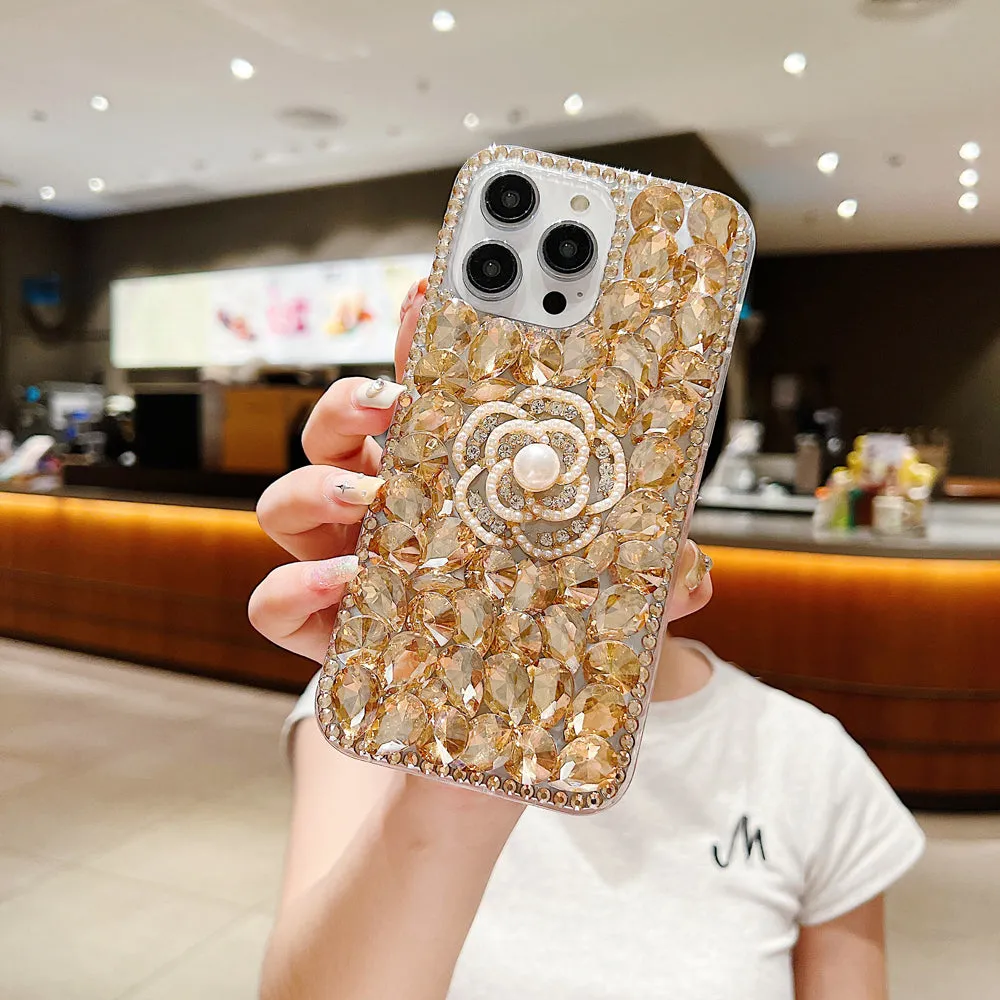 Diamond Flower TPU (Soft) | PC (Hard) Case - Samsung S22 Ultra