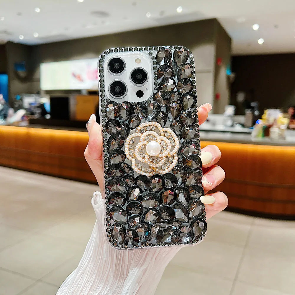 Diamond Flower TPU (Soft) | PC (Hard) Case - Samsung S22 Ultra