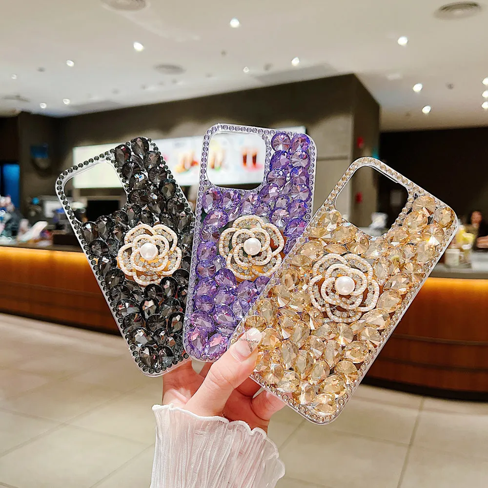 Diamond Flower TPU (Soft) | PC (Hard) Case - Samsung S22 Ultra