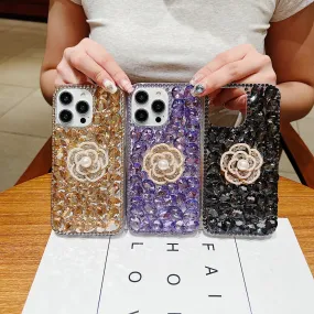 Diamond Flower TPU (Soft) | PC (Hard) Case - Samsung S22 Ultra