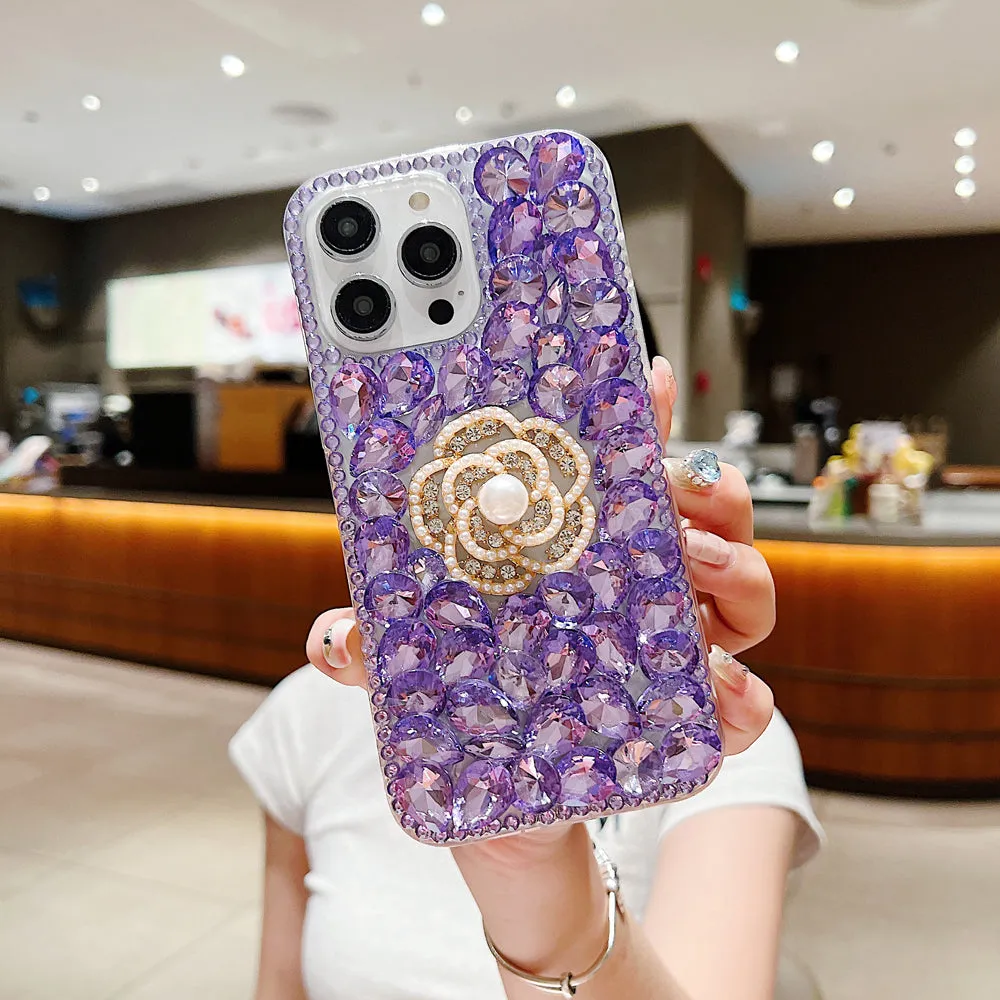 Diamond Flower TPU (Soft) | PC (Hard) Case - Samsung S22 Ultra