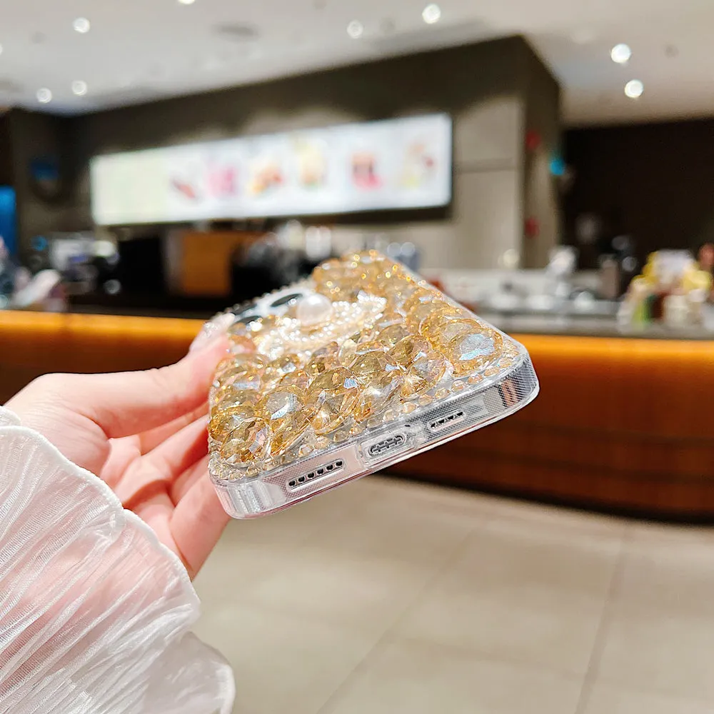 Diamond Flower TPU (Soft) | PC (Hard) Case - Samsung S22 Ultra