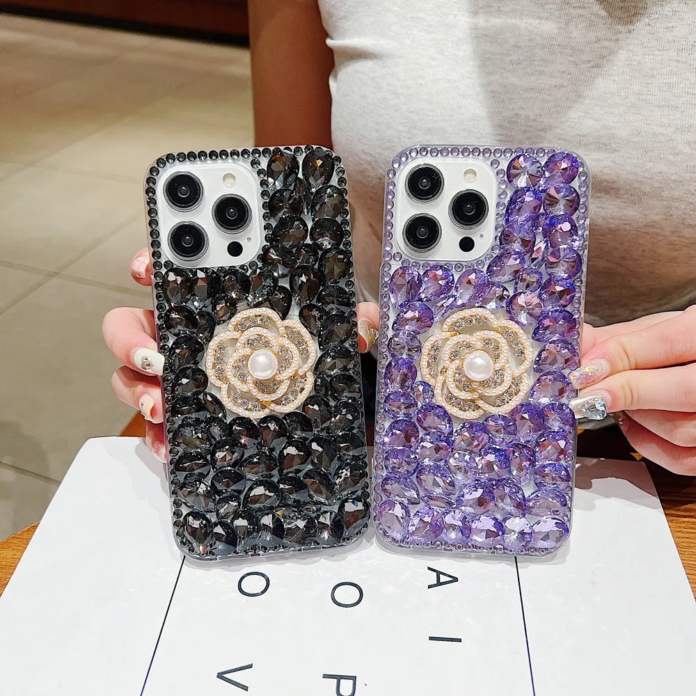 Diamond Flower TPU (Soft) | PC (Hard) Case - Samsung S22 Ultra