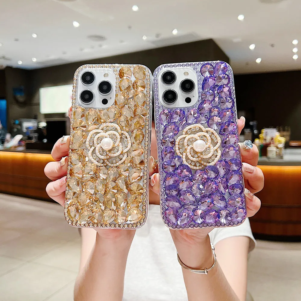 Diamond Flower TPU (Soft) | PC (Hard) Case - Samsung S22 Ultra