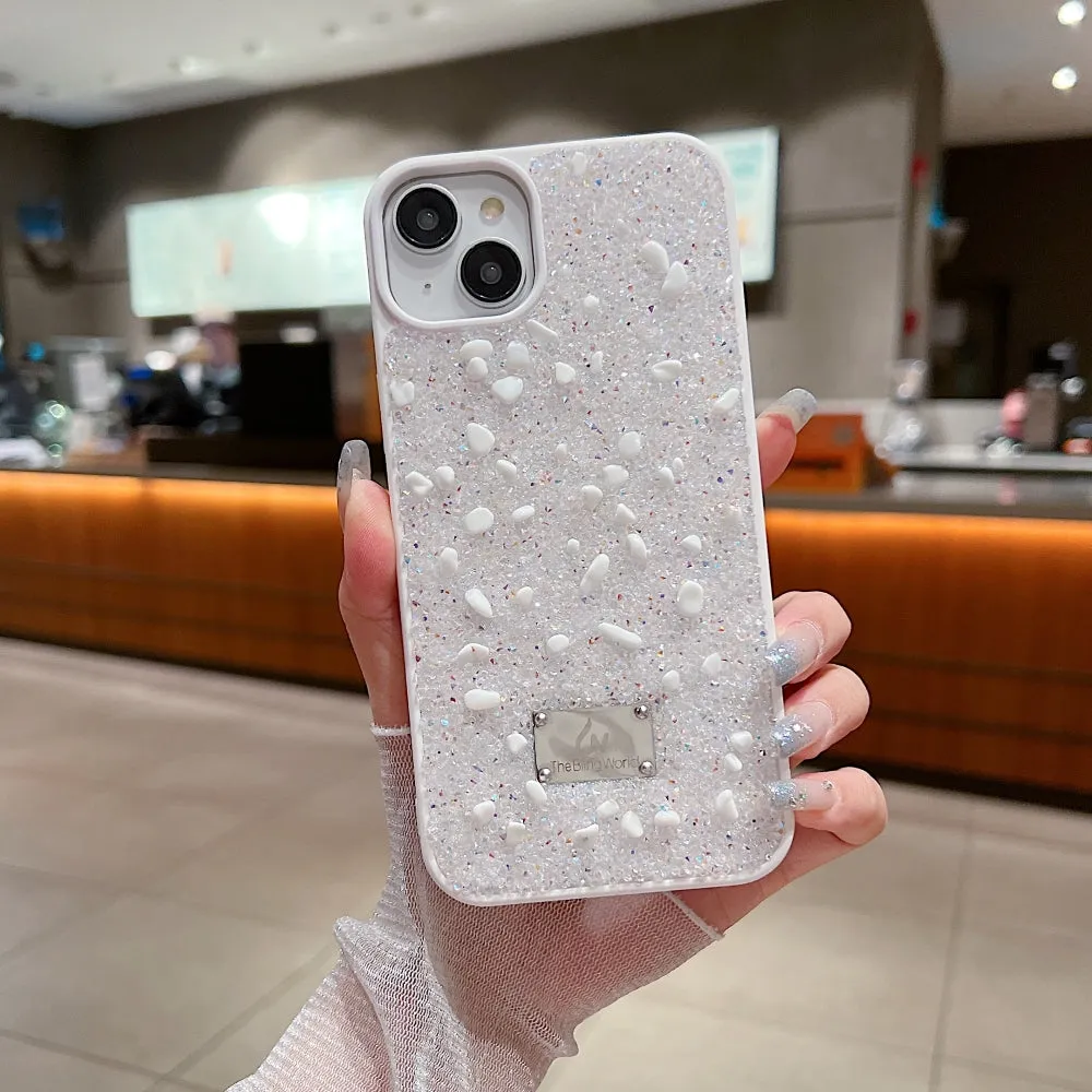 Diamond Studded Pattern Glittery Phone Case - Samsung S23 Ultra
