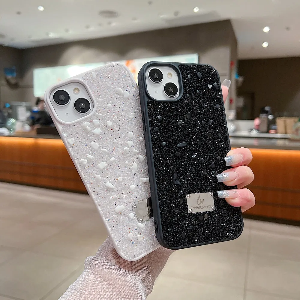Diamond Studded Pattern Glittery Phone Case - Samsung S23 Ultra