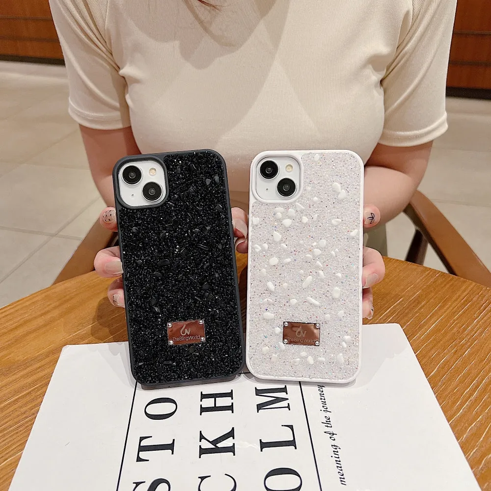Diamond Studded Pattern Glittery Phone Case - Samsung S23 Ultra