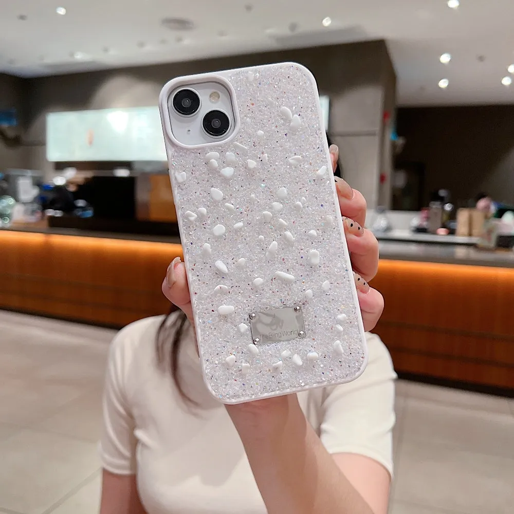 Diamond Studded Pattern Glittery Phone Case - Samsung S23 Ultra