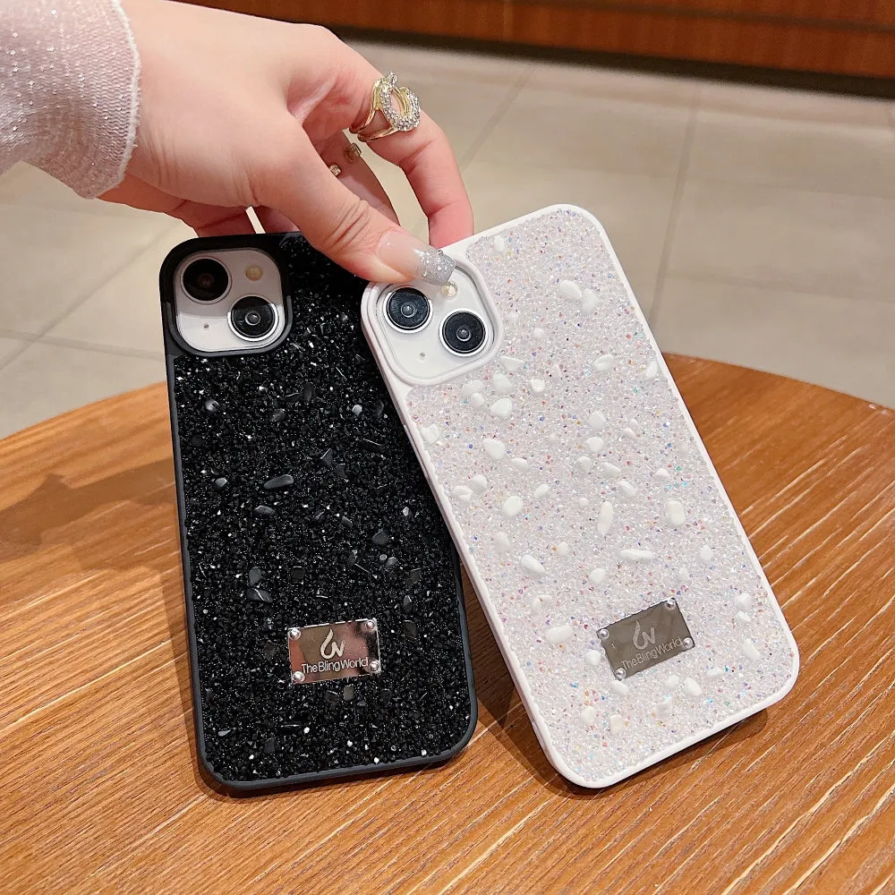 Diamond Studded Pattern Glittery Phone Case - Samsung S23 Ultra
