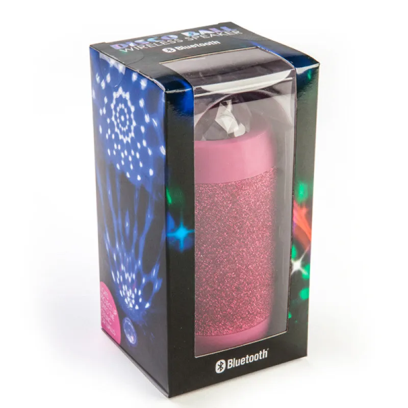 Disco Ball Bluetooth Speaker - Pink
