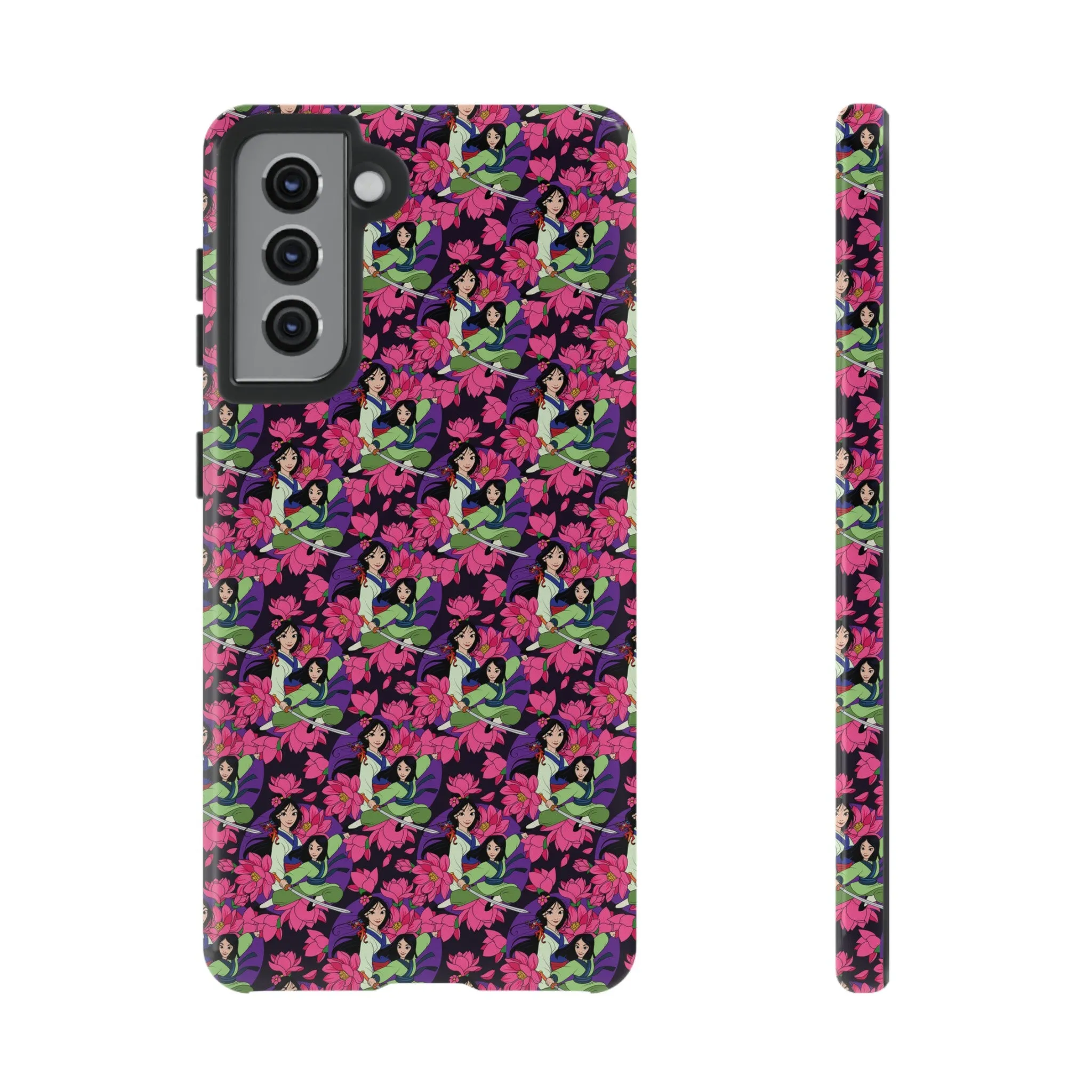 Disney Mulan Blooming Flowers Tough Cell Phone Cases
