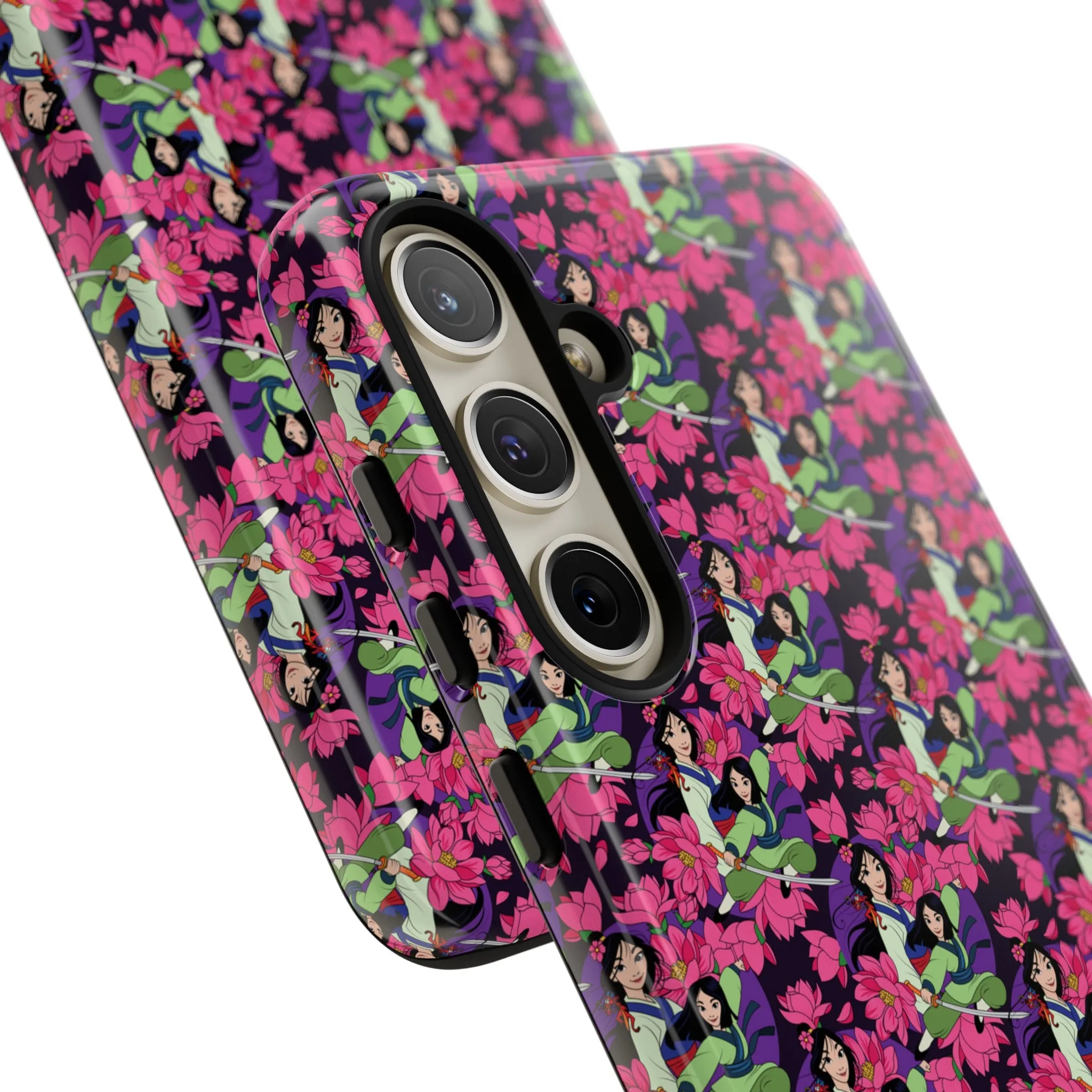 Disney Mulan Blooming Flowers Tough Cell Phone Cases