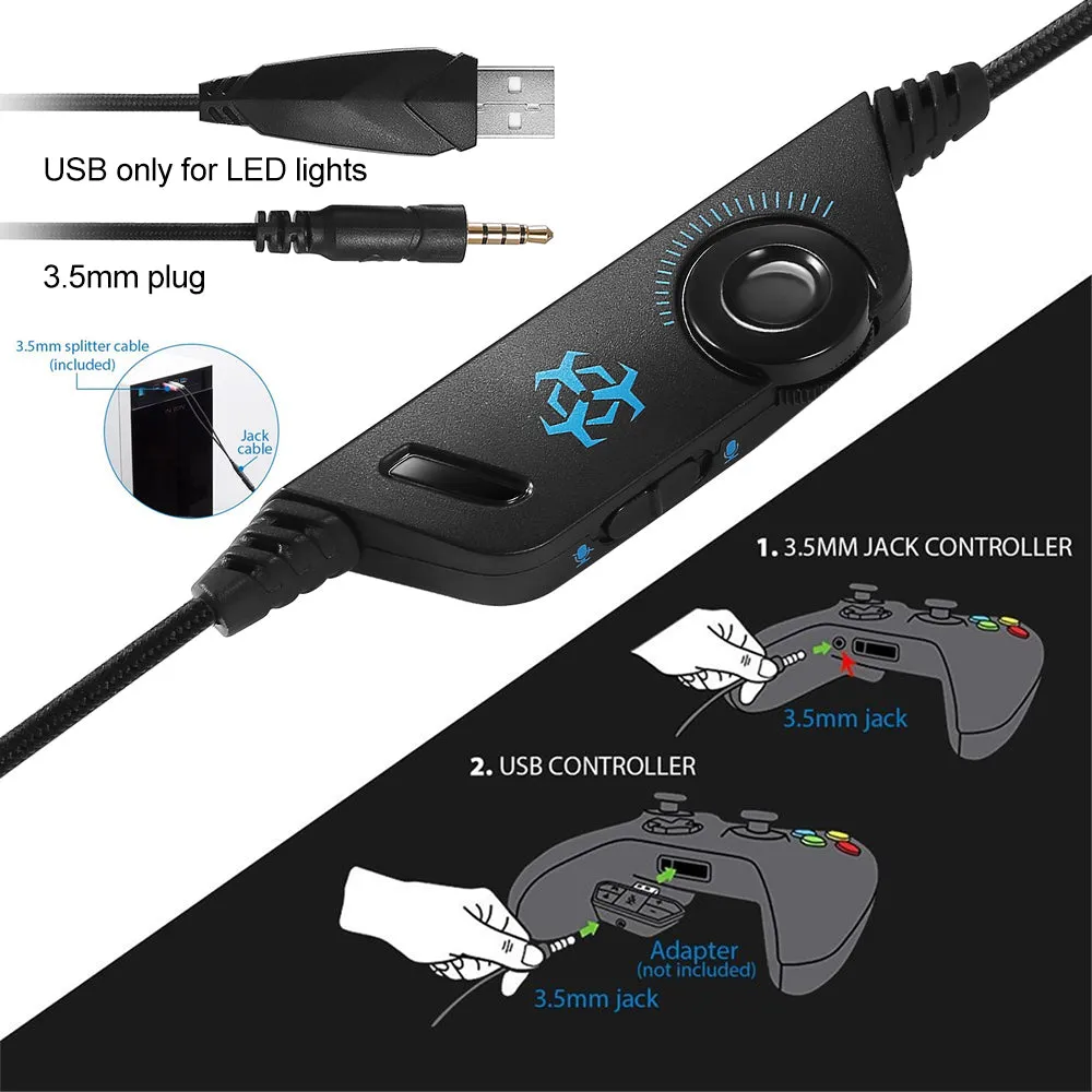 Dragon G3X Stereo RGB Gaming Headset with Microphone