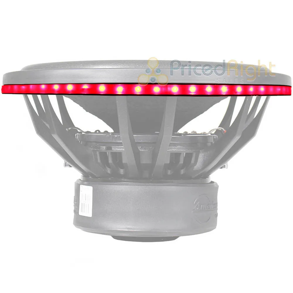 DS18 15" RGB LED Ring for Speakers and Subwoofers Waterproof 1/2" Spacer LRING15