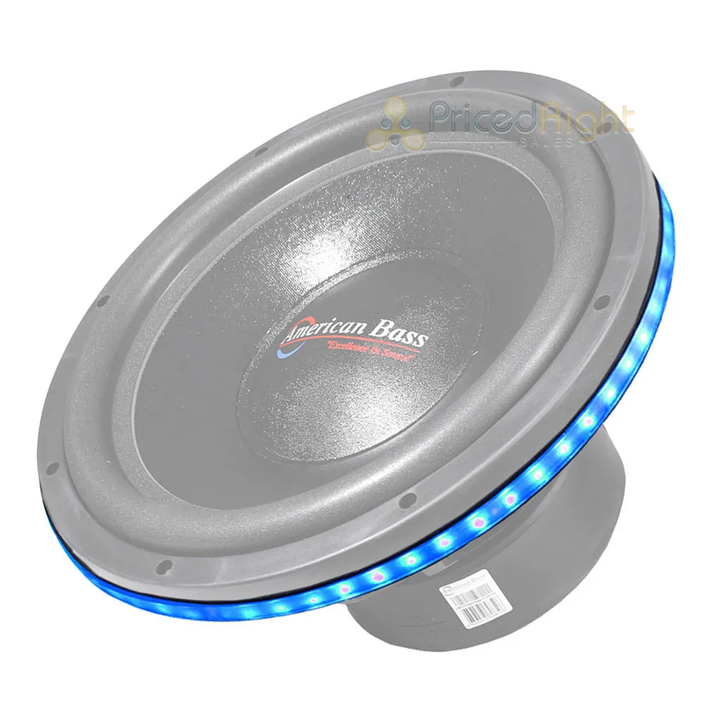 DS18 15" RGB LED Ring for Speakers and Subwoofers Waterproof 1/2" Spacer LRING15