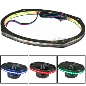 DS18 6x9" RGB LED Speaker Ring 1/2" Spacer DS18 LRING69 Waterproof Accent Single