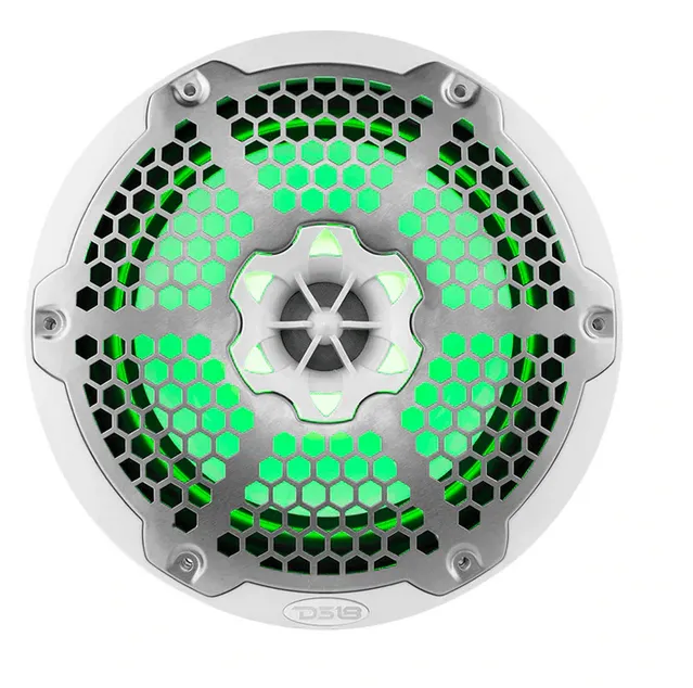 DS18 Hydro NXL-8M/WH 8" 375 Watt WHITE 2-Way Marine Speakers with Integrated RGB LED