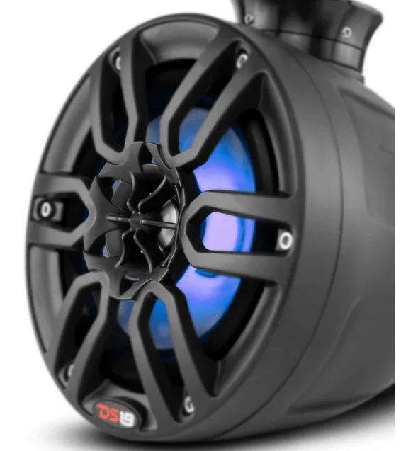 DS18 Hydro NXL-PS8BK 8" 375 Watt BLACK Pods with Integrated RGB LED Lights