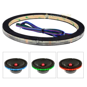 DS18 Single 6.5" Speaker Ring RGB LED 1/2" Spacer Waterproof Light LRING6