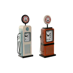 Duo vintage gasoline table clock