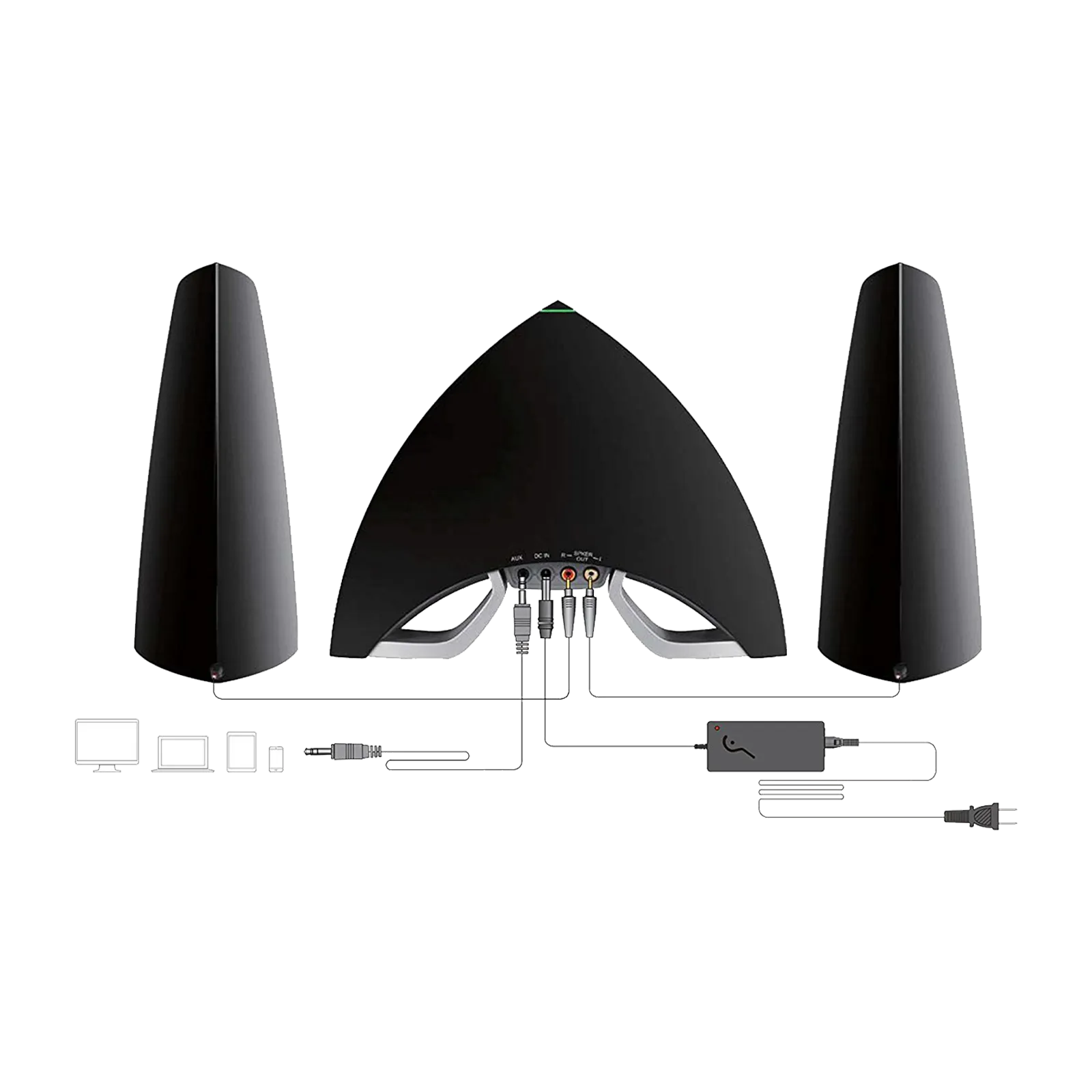 e3360 Prisma Encore 2.1 Bluetooth Audio Speakers