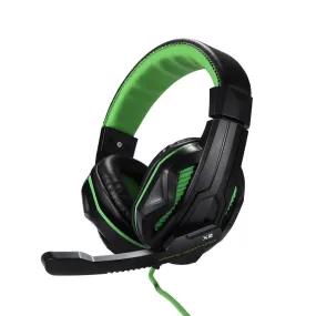 EasyAcc P6949 headset - headsets (Wired, PC/Gaming, Supraaural, Binaural, Head-band, Black, Green
