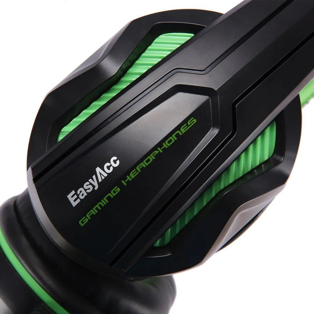 EasyAcc P6949 headset - headsets (Wired, PC/Gaming, Supraaural, Binaural, Head-band, Black, Green