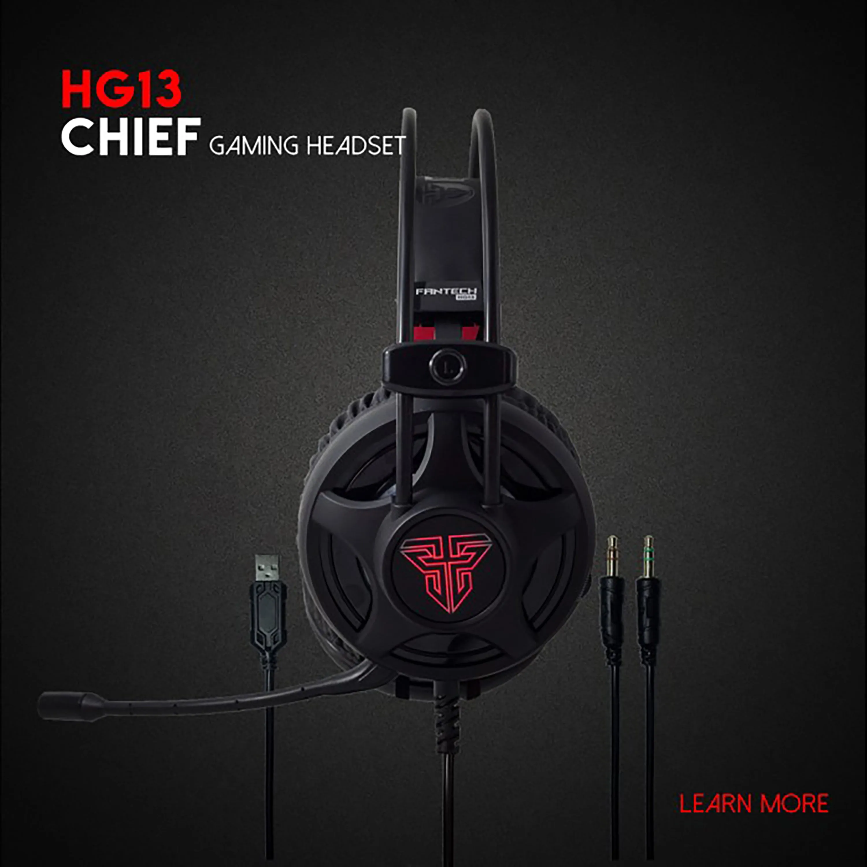 FANTECH HG13 CHIEF GAMING HEADPHONE 360° SURROUND SOUND