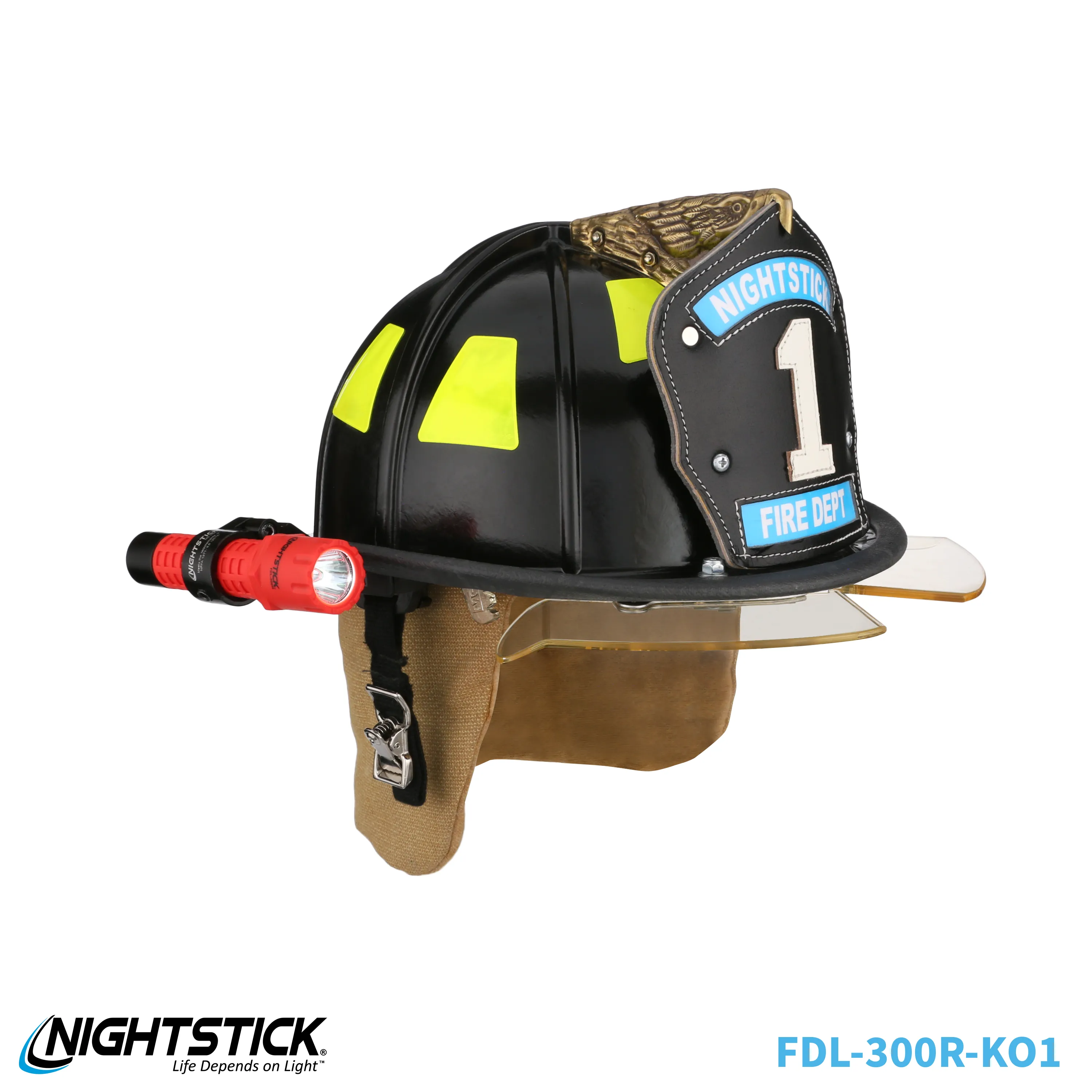 FDL-300R-K01: Tactical Fire Light w/Multi-Angle Helmet Mount