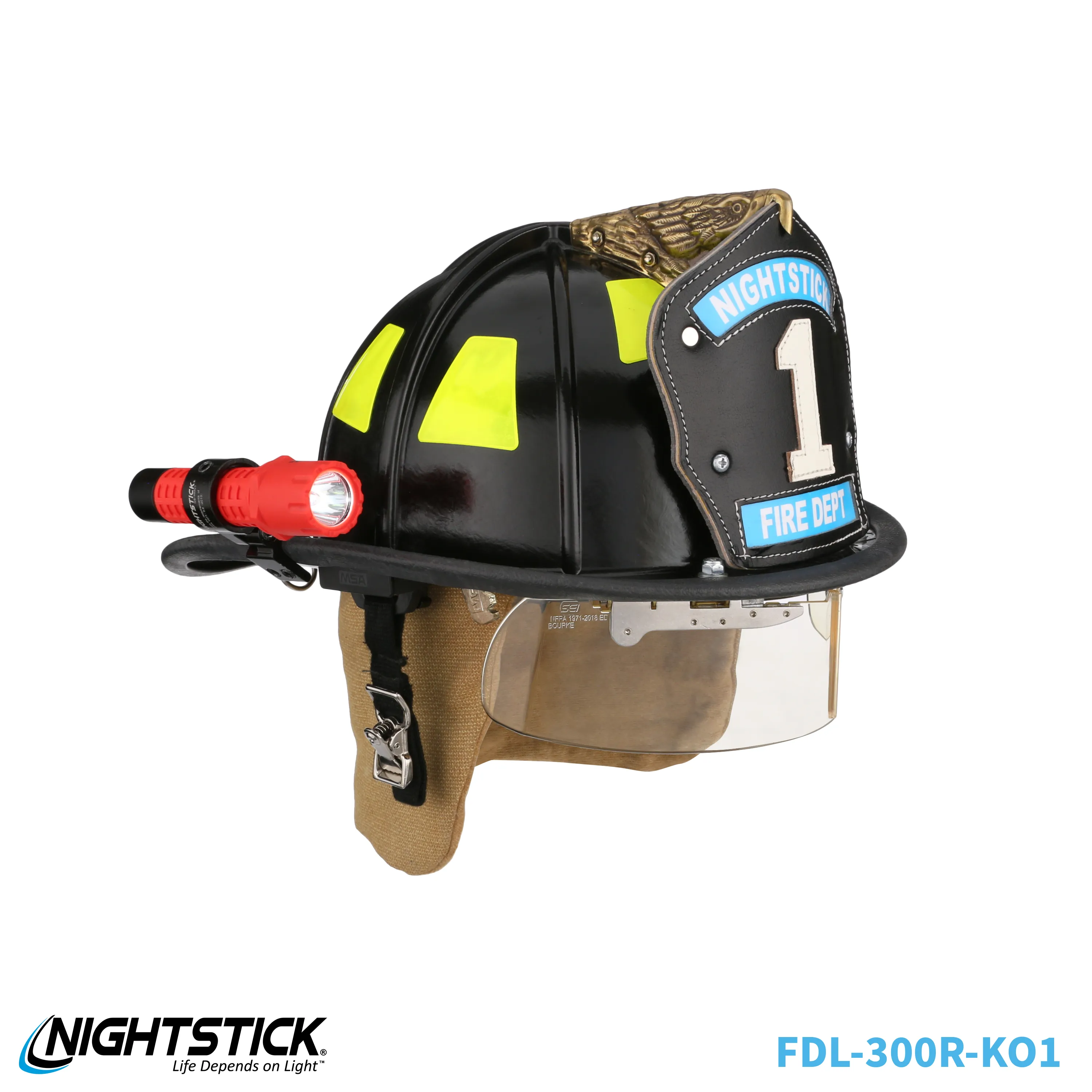 FDL-300R-K01: Tactical Fire Light w/Multi-Angle Helmet Mount