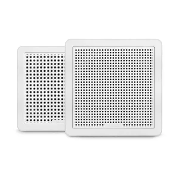 Fusion® 010-02300-10 FM Series 7.7" 200-Watt Square White Flush Mount Marine Speakers