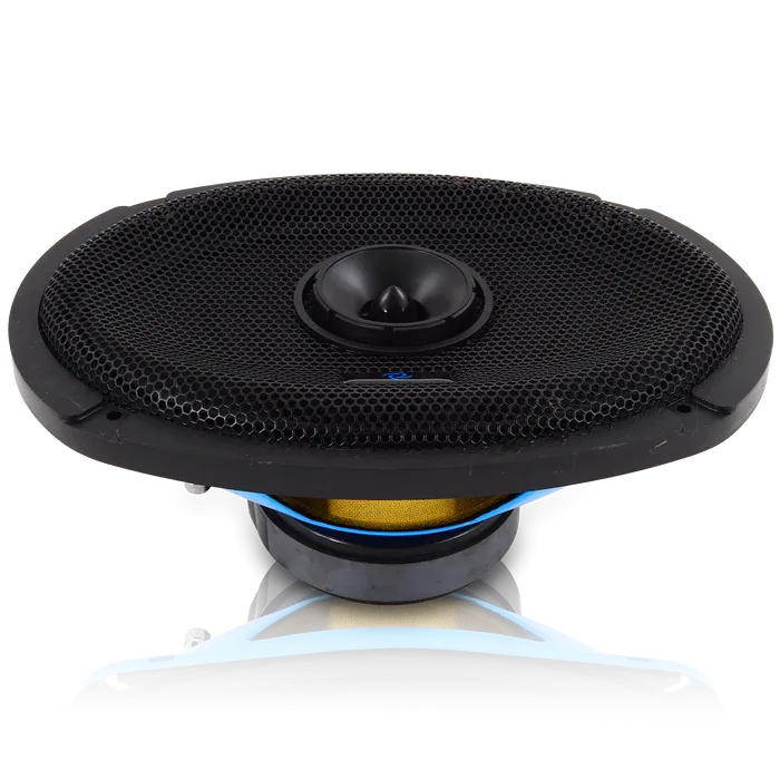 Galeforce F1-69 6x9" 100W RMS Marine Midrange Speakers with Built-in Bullet Tweeter (Pair)