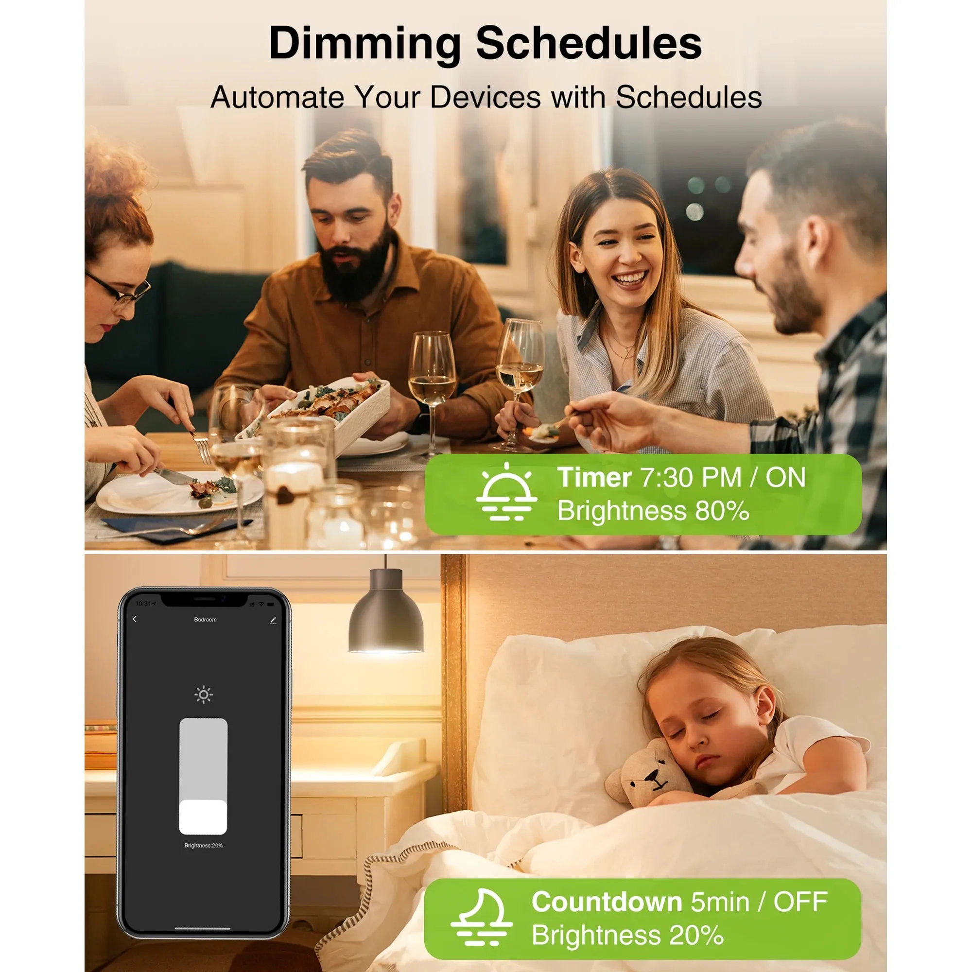 Gosund SW2-4 In-Wall, Single Pole Dimmer Smart Switch, 15A, 4 Pack