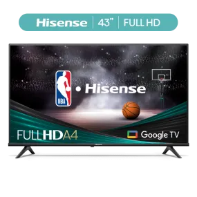 Hisense 43-Inch Class A4 Series FHD 1080p Google Smart TV  Chromecast Built-in (43A4K)
