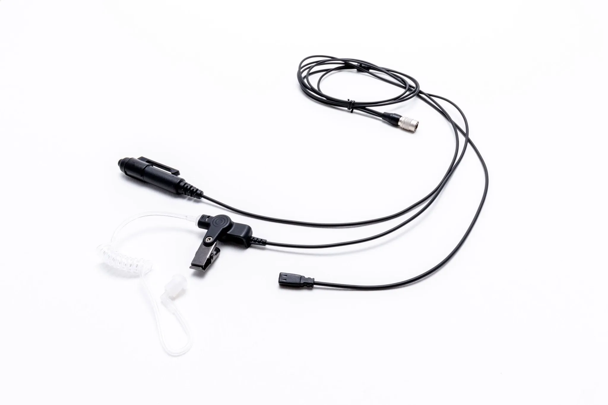 Impact Platinum Series 3-Wire Surveillance Kit with Silent Barrel Push-to-Talk (PTT) and Quick Disconnect Acoustic Tube MC4-P3W-AT1