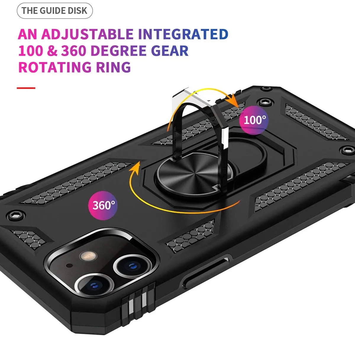 iPhone 13 Pro Max Ring Car Case | iPhone 13 Pro Max Kickstand Case