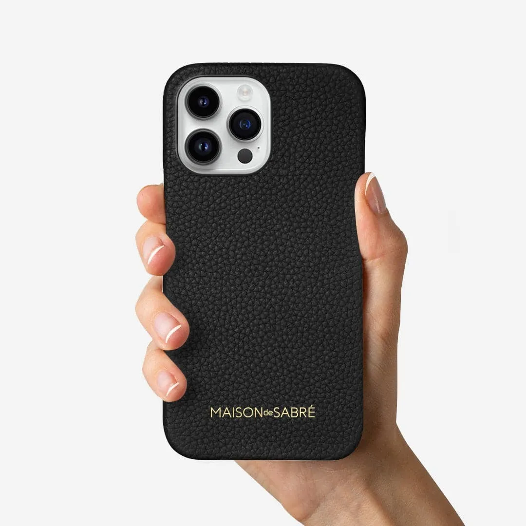 iPhone 15 Pro Case - Black Caviar