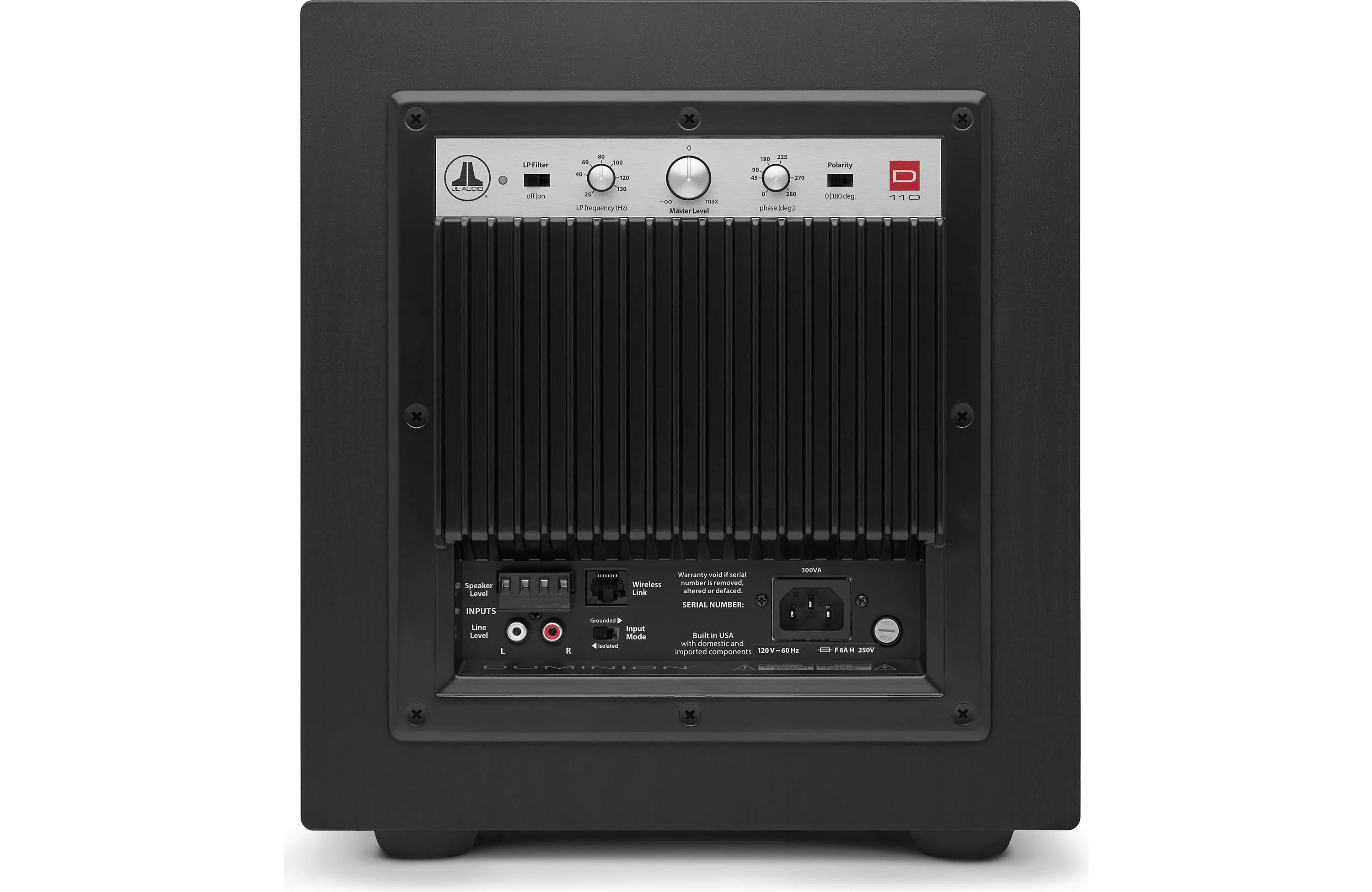 JL Audio D110-ASH Dominion 10" Powered Subwoofer Ash Finish