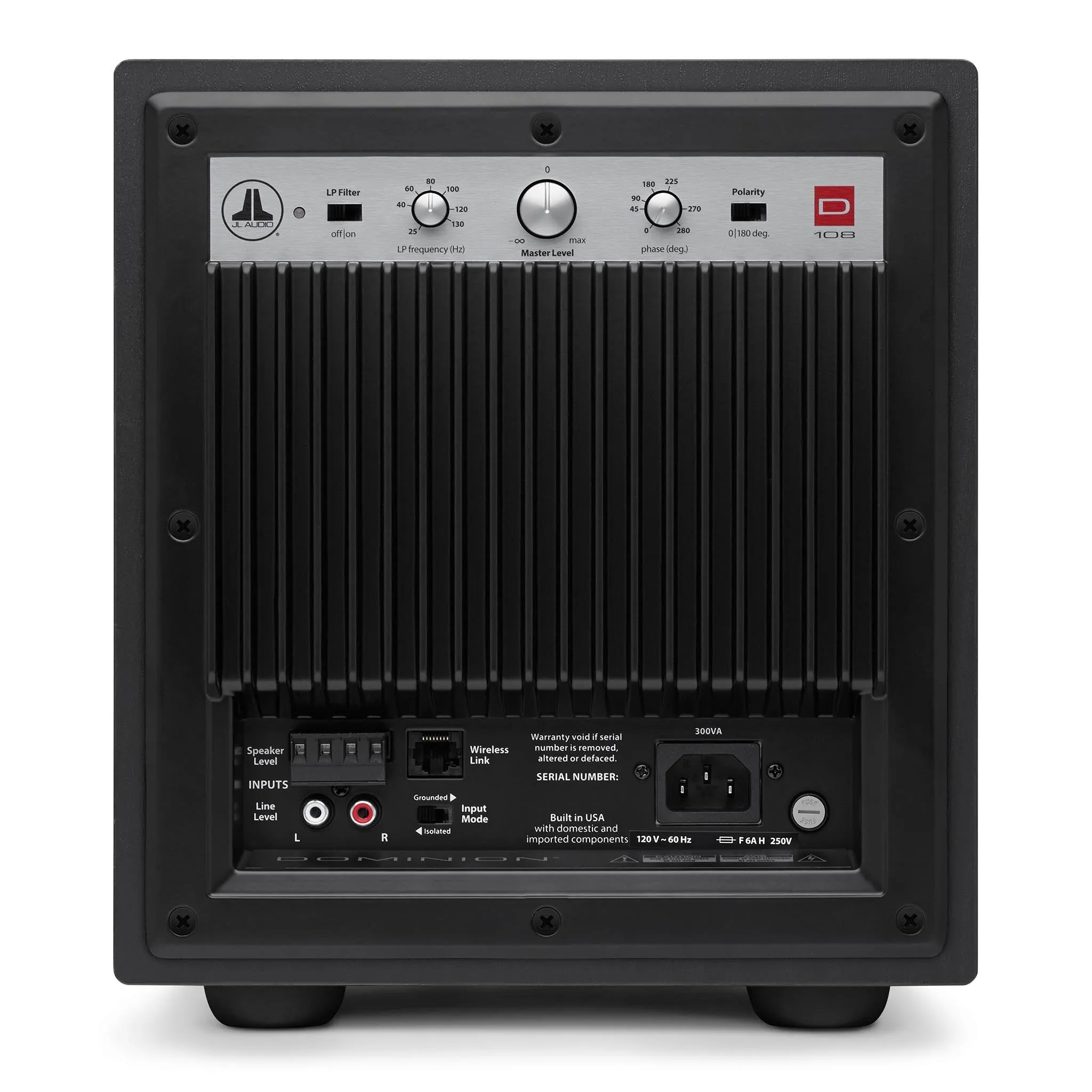 JL Audio Dominion d108 8" Subwoofer