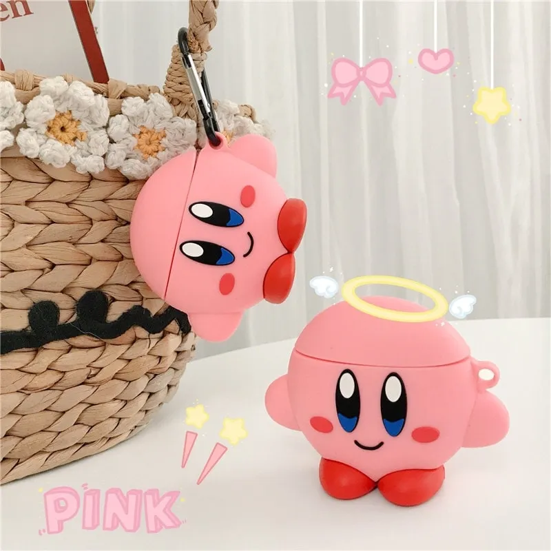 Kawaii Cartoon Kirby Airpods Case
